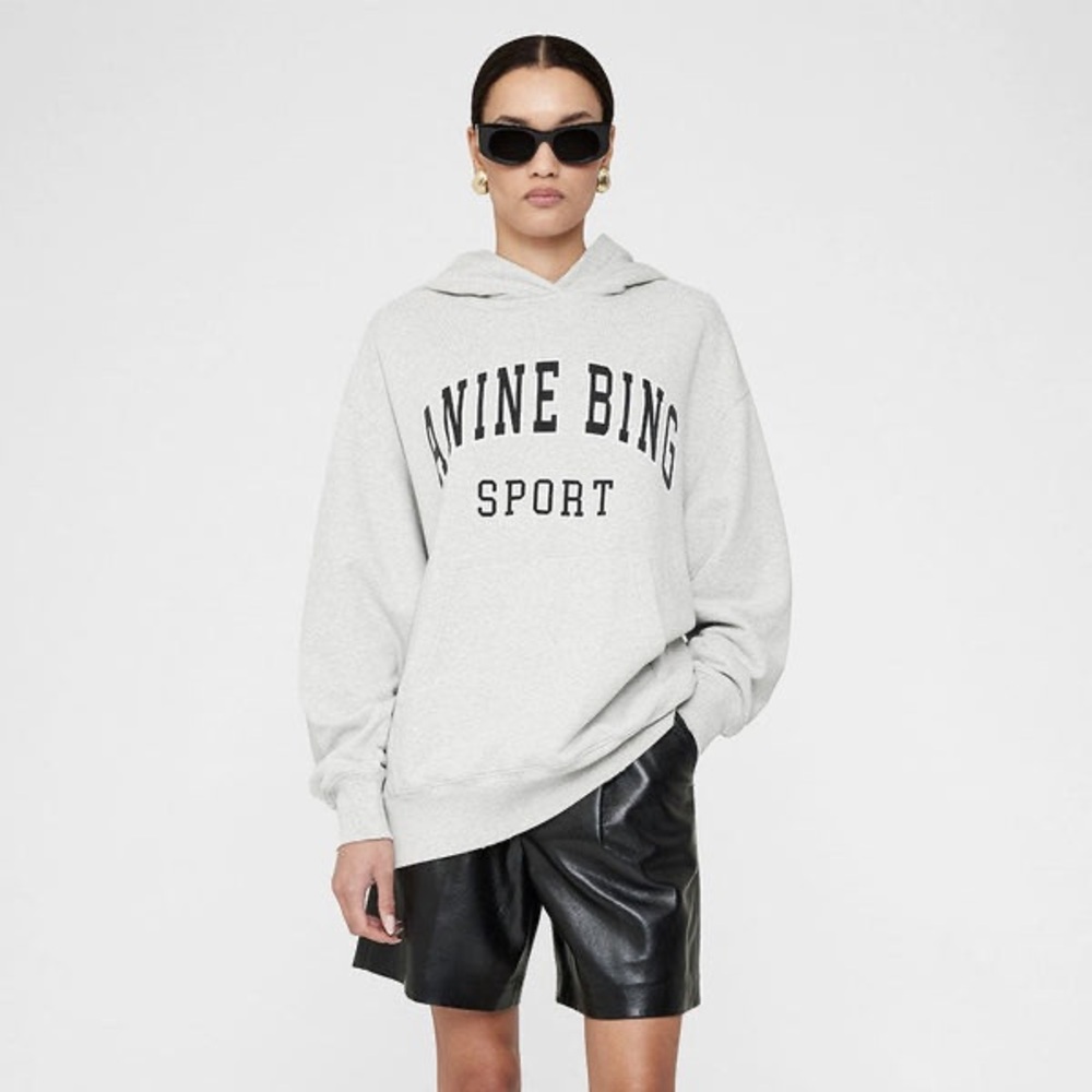 NWT - Anine Bing - Alto Hoodie - Heather Gray